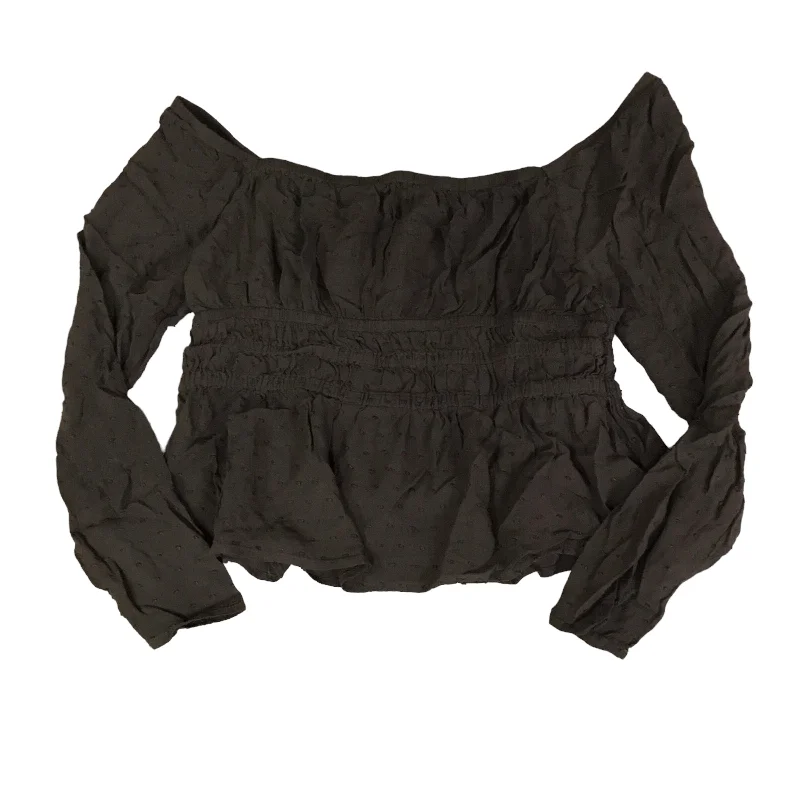 Lowest Price Top Long Sleeve By Altard State In Brown, Size: L