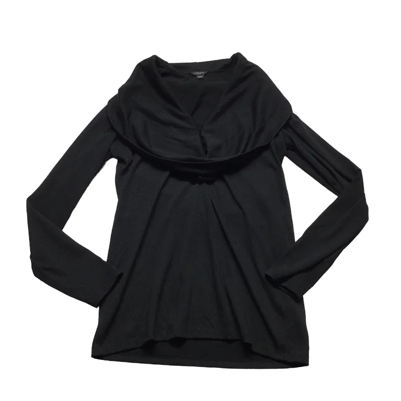 Weekend Flash Sale Top Long Sleeve By Ann Taylor In Black, Size: M