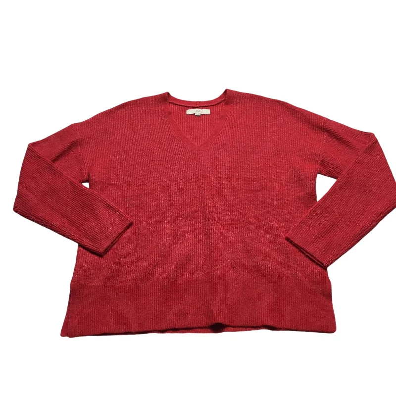 Year-End Sale Top Long Sleeve By Banana Republic In Red, Size: M