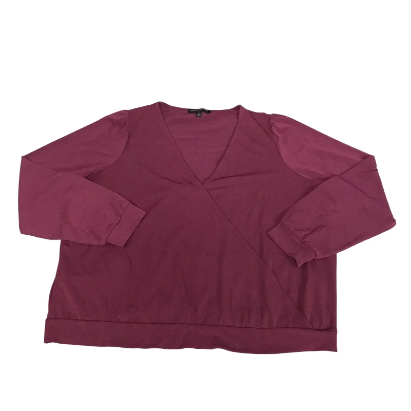 Early Access Top Long Sleeve By Banana Republic In Red, Size: Xl