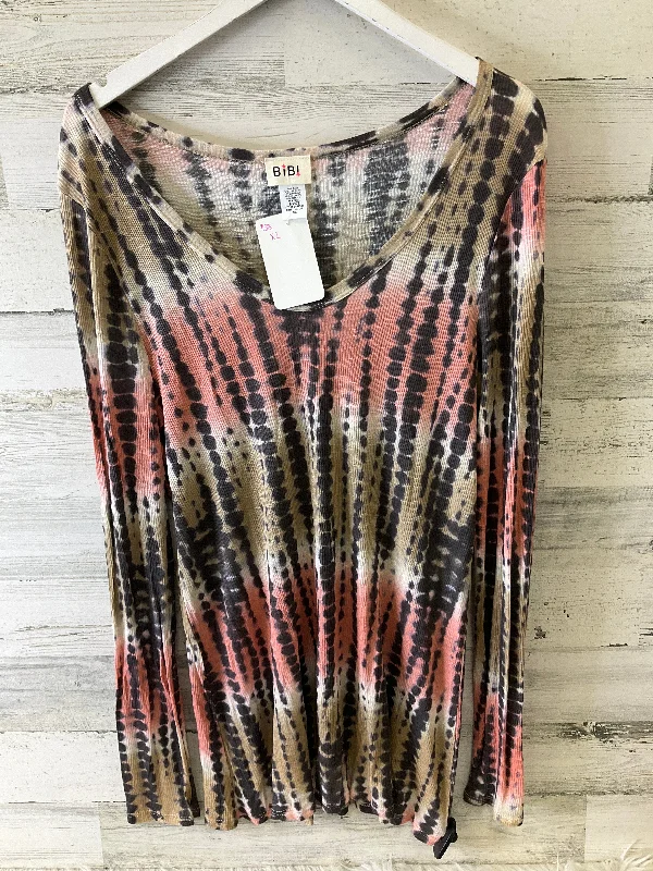 Price Cut Top Long Sleeve By Bibi In Multi-colored, Size: Xl
