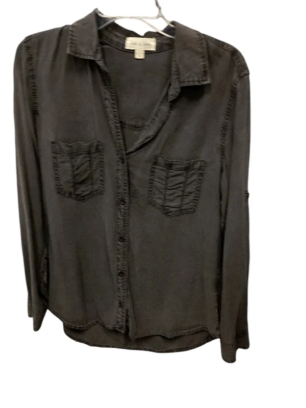 Deal Dash Top Long Sleeve By Cloth & Stone In Grey, Size: L