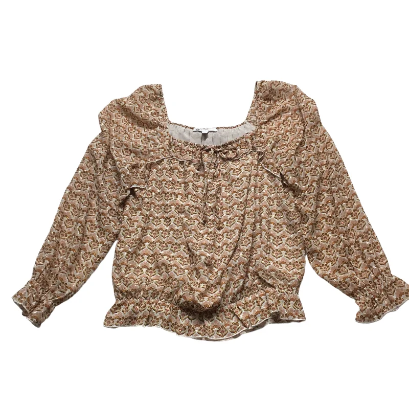 Today’s Special Top Long Sleeve By Dr2 In Orange & Pink, Size: M