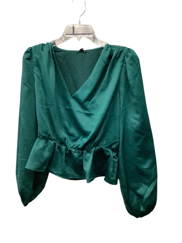Mega Sale Top Long Sleeve By Express In Green, Size: S
