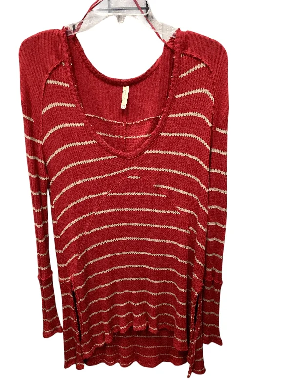Shop and Save Top Long Sleeve By Free People In Red, Size: M