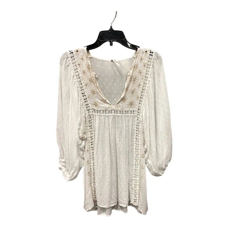 Weekend Deal Top Long Sleeve By Free People In White, Size: Xs