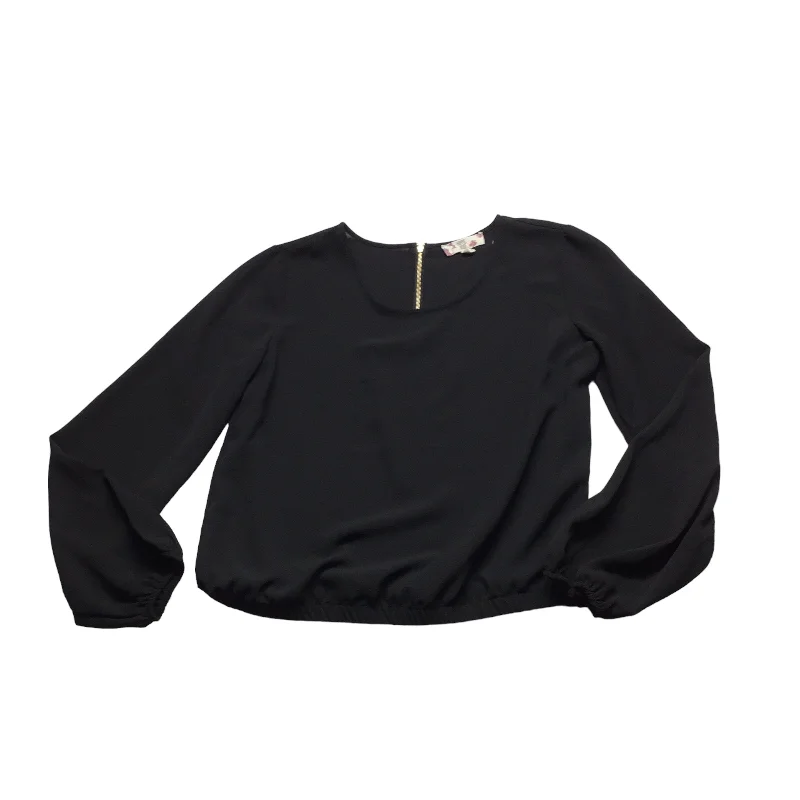 Year-End Sale Top Long Sleeve By Hippie Rose In Black, Size: M