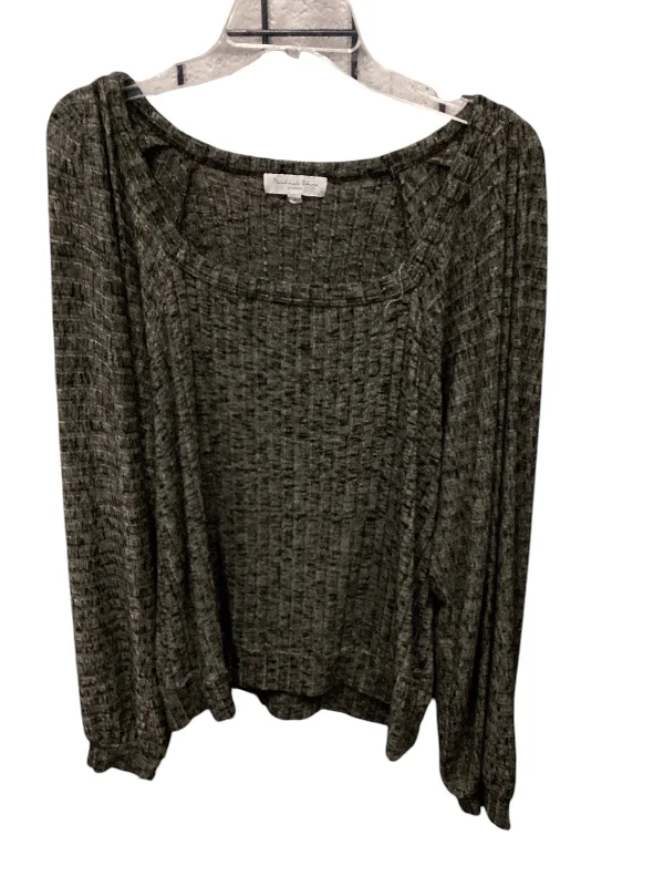 Closeout Top Long Sleeve By Michael Stars In Green, Size: L