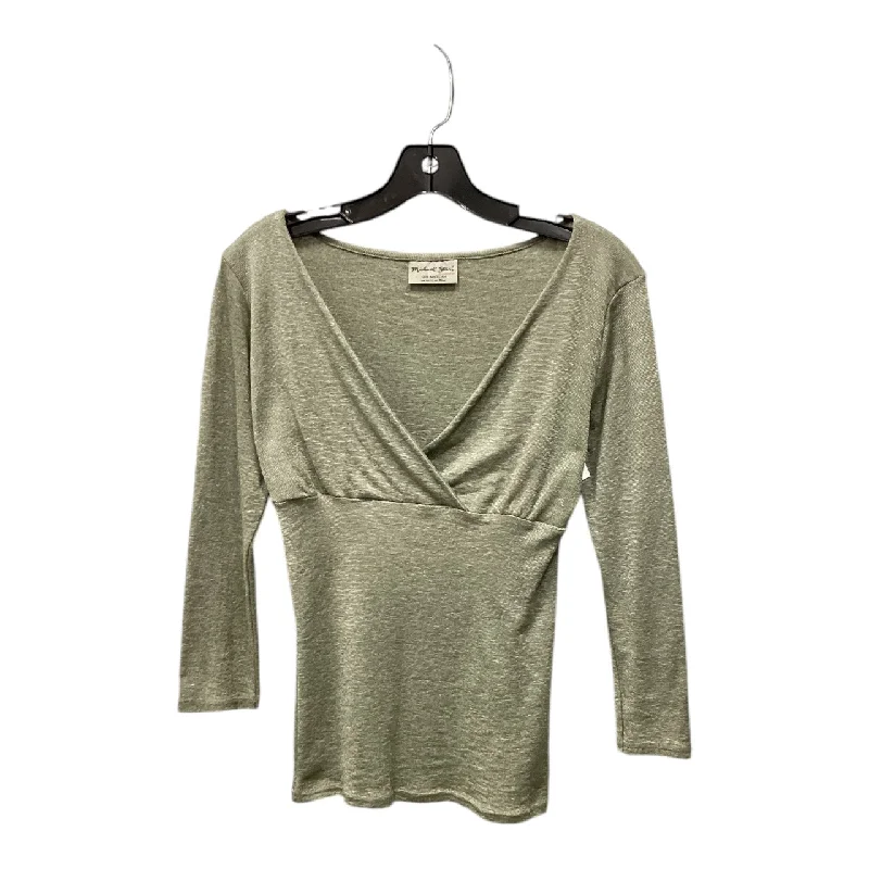 Weekend Deal Top Long Sleeve By Michael Stars In Green, Size: Onesize