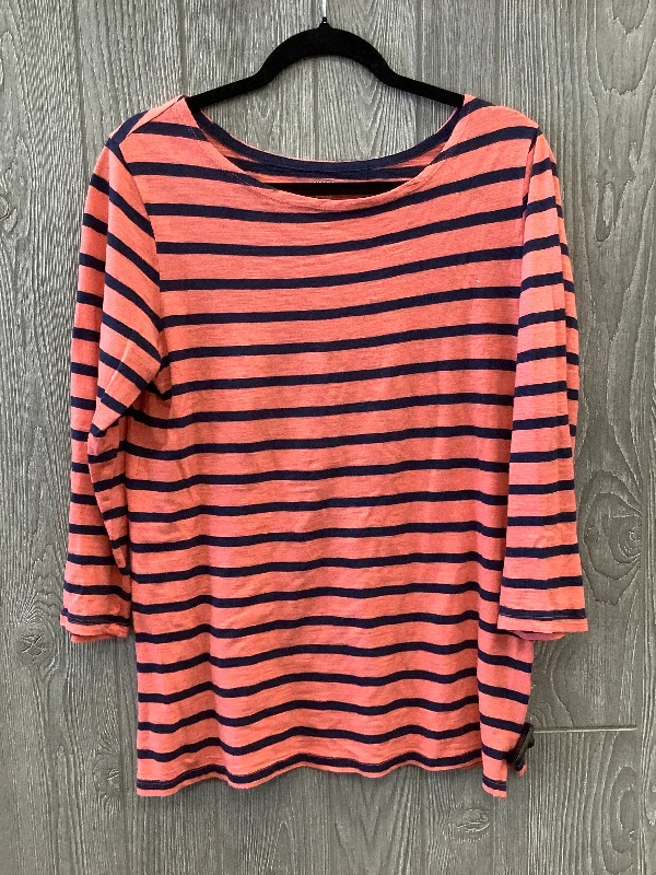 Customer Appreciation Sale Top Long Sleeve By Old Navy In Striped Pattern, Size: M