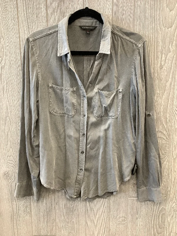 Instant Discount Top Long Sleeve By Rock And Republic In Grey, Size: Xs