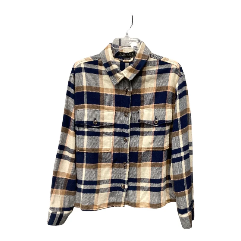 Fantastic Offers Top Long Sleeve By Sanctuary In Plaid Pattern, Size: L