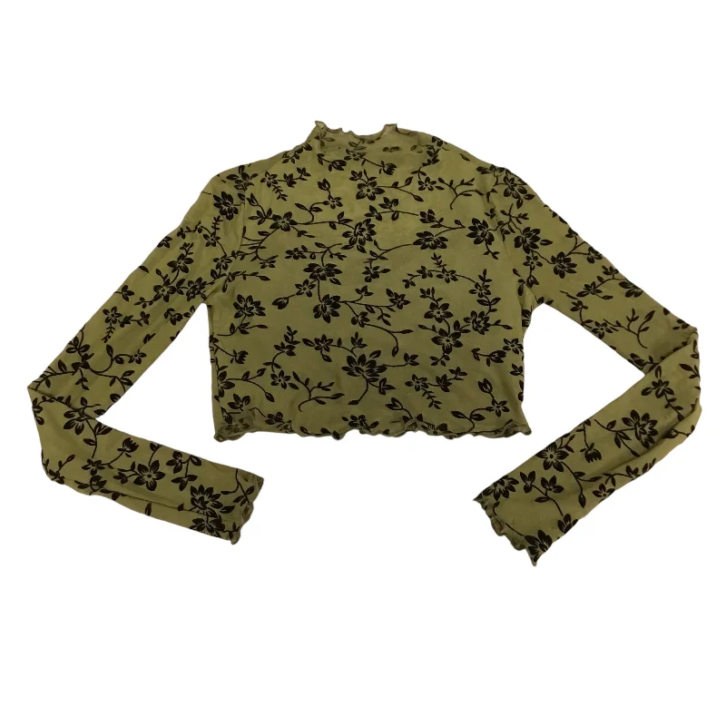 Bargain Blast Top Long Sleeve By Shein In Green, Size: M