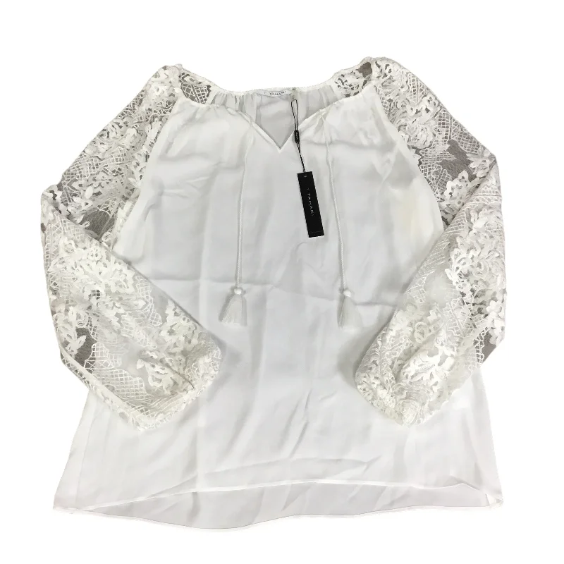 Discount Days Top Long Sleeve By T Tahari In White, Size: S