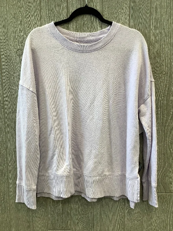 Early Access Top Long Sleeve By Time And Tru In Purple, Size: L