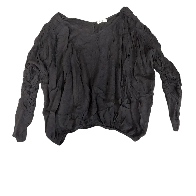 Savings Galore Top Long Sleeve By Vestique In Black, Size: M