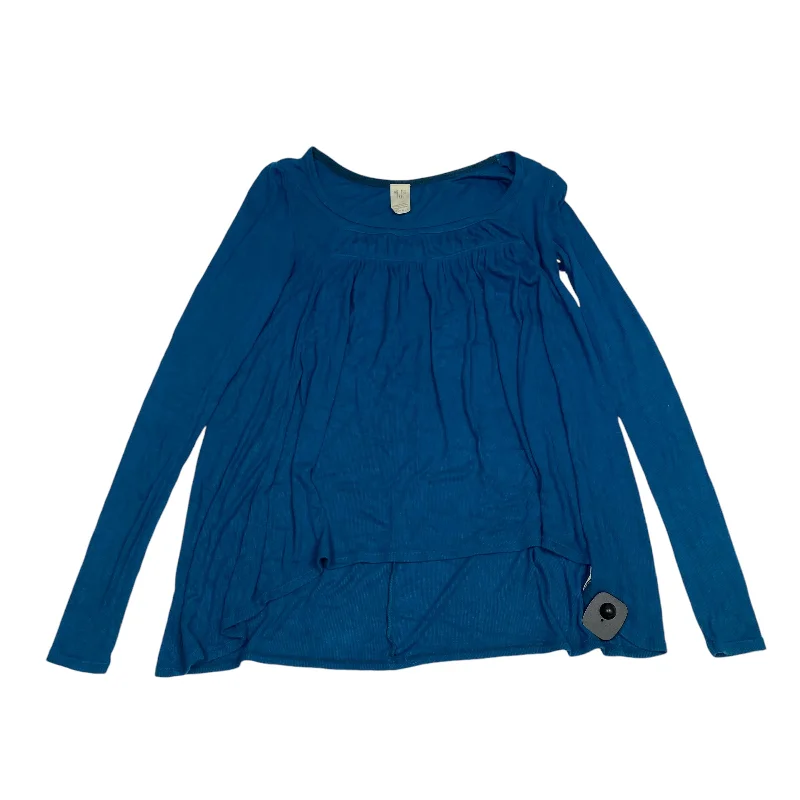 Savings Galore Top Long Sleeve By We The Free In Blue, Size: Xs