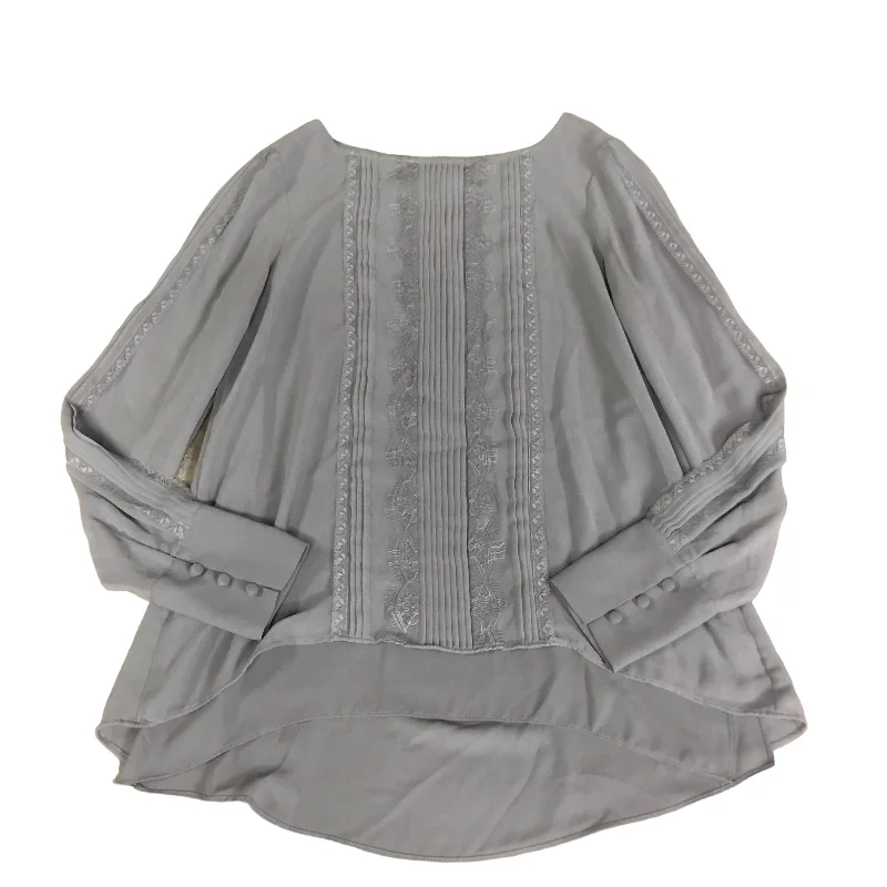 Deal Frenzy Top Long Sleeve By White House Black Market In Grey, Size: Xs