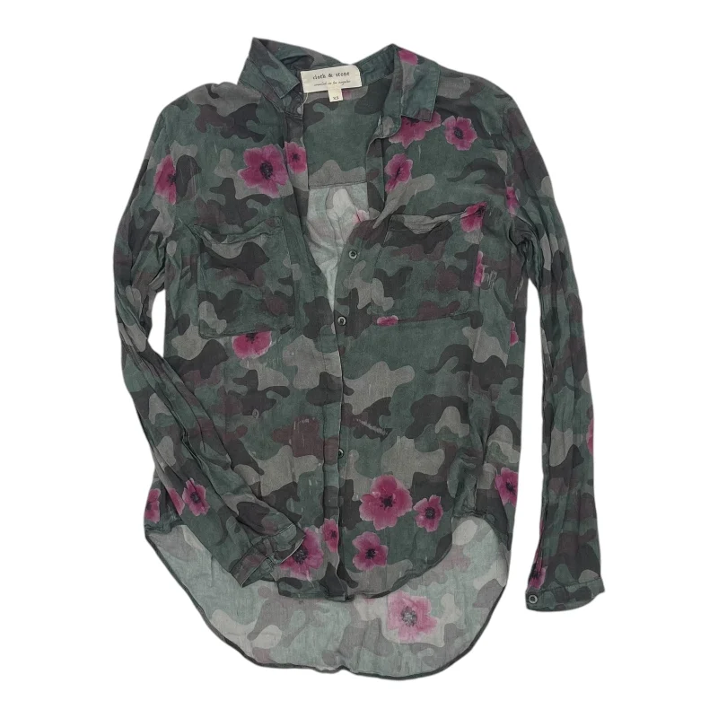 Customer Appreciation Sale Top Ls By Cloth & Stone In Green, Size:Xs
