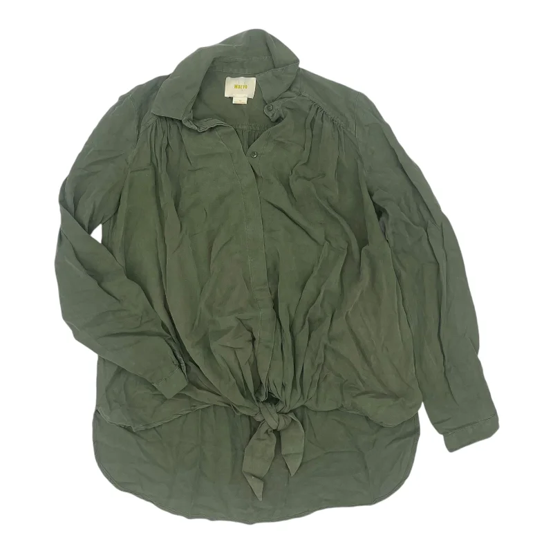 Extra Discounts Top Ls By Maeve In Green, Size:Xs