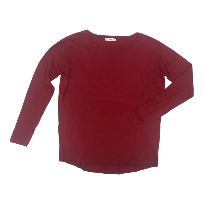 Amazing Deals Top Ls By Vince In Red, Size:S