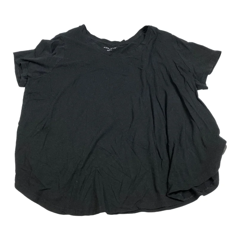 Shop and Save Top Short Sleeve Basic By Ava & Viv  Size: 3x