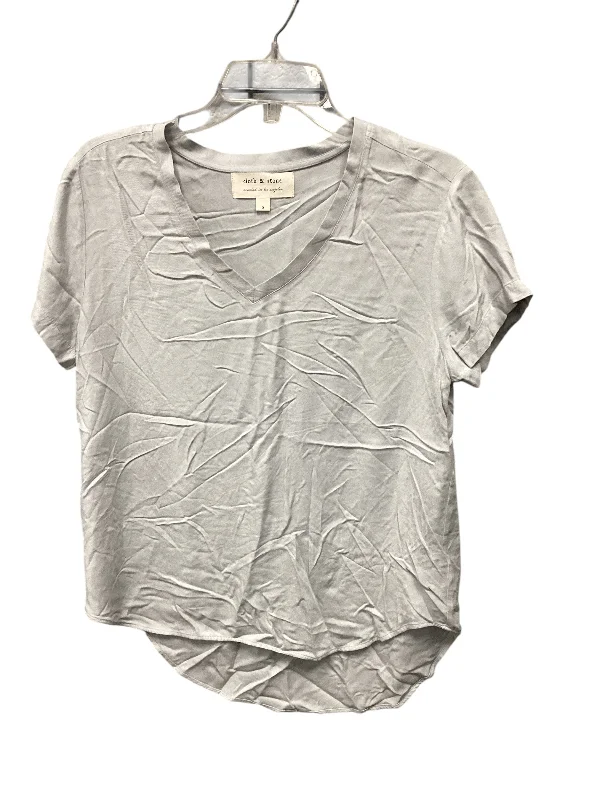 The Best Prices Top Short Sleeve Basic By Cloth & Stone In Grey, Size: S