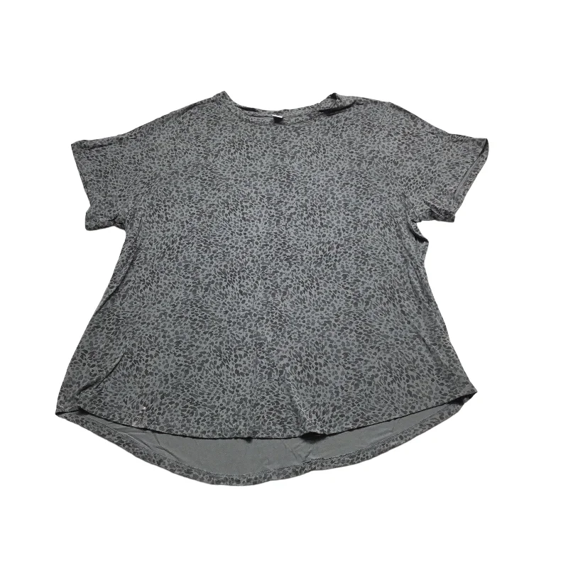 Price Drop Alert Top Short Sleeve Basic By Old Navy In Animal Print, Size: Xxl