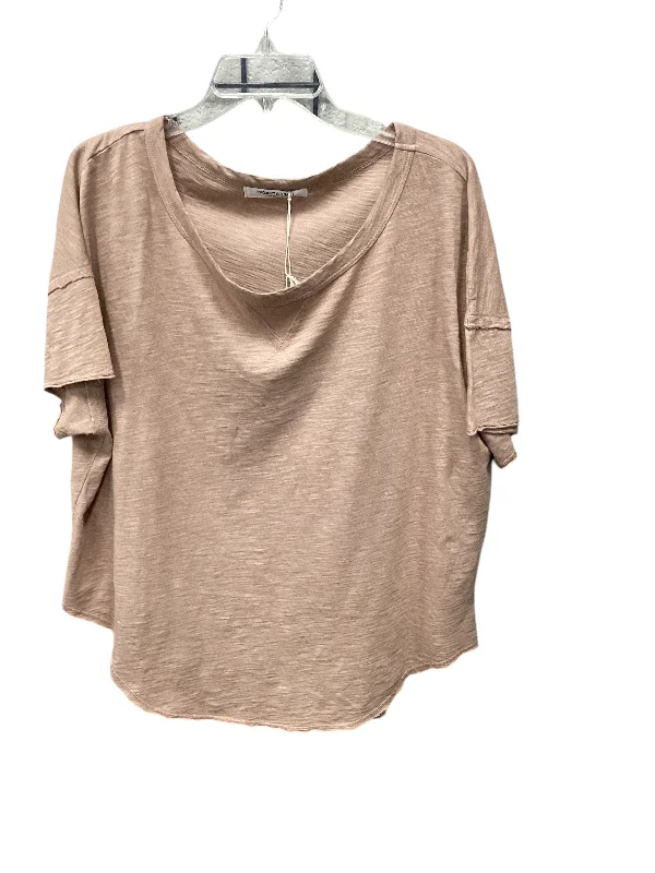 Super Deal Top Short Sleeve Basic By Project Social Tee In Brown, Size: L