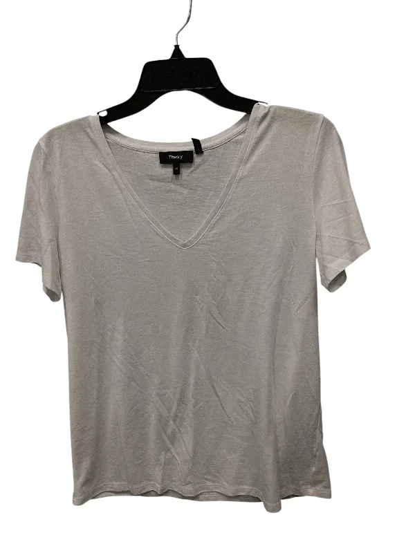 Super Savings Top Short Sleeve Basic By Theory In White, Size: M