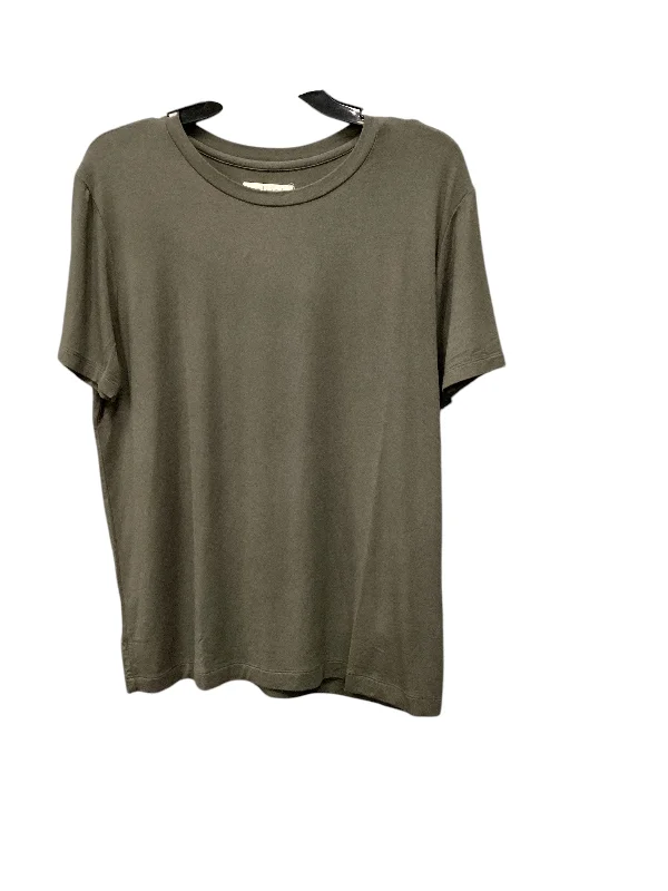 Lowest Prices Top Short Sleeve Basic By Velvet By Jenny Graham In Green, Size: L