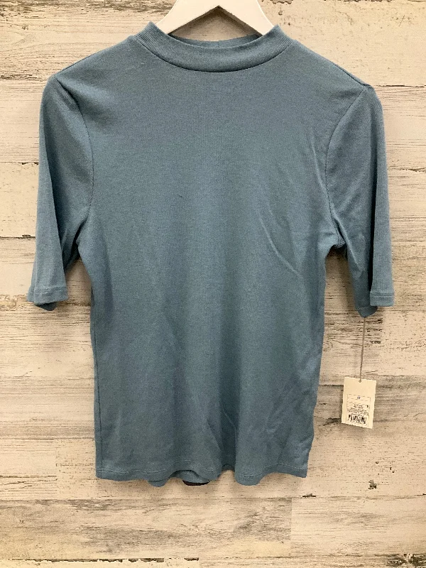 Hot Deal Top Short Sleeve By A New Day In Blue, Size: M