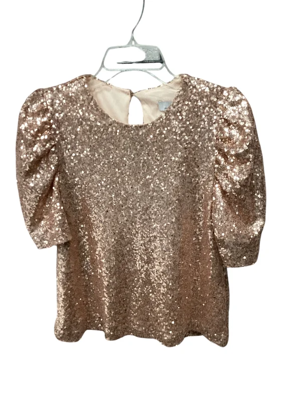 Closeout Top Short Sleeve By Allison Joy In Rose Gold, Size: Xs