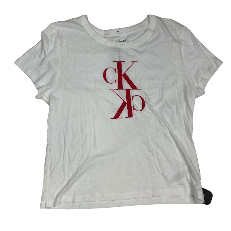 Hurry In Top Short Sleeve By Calvin Klein  Size: Xl