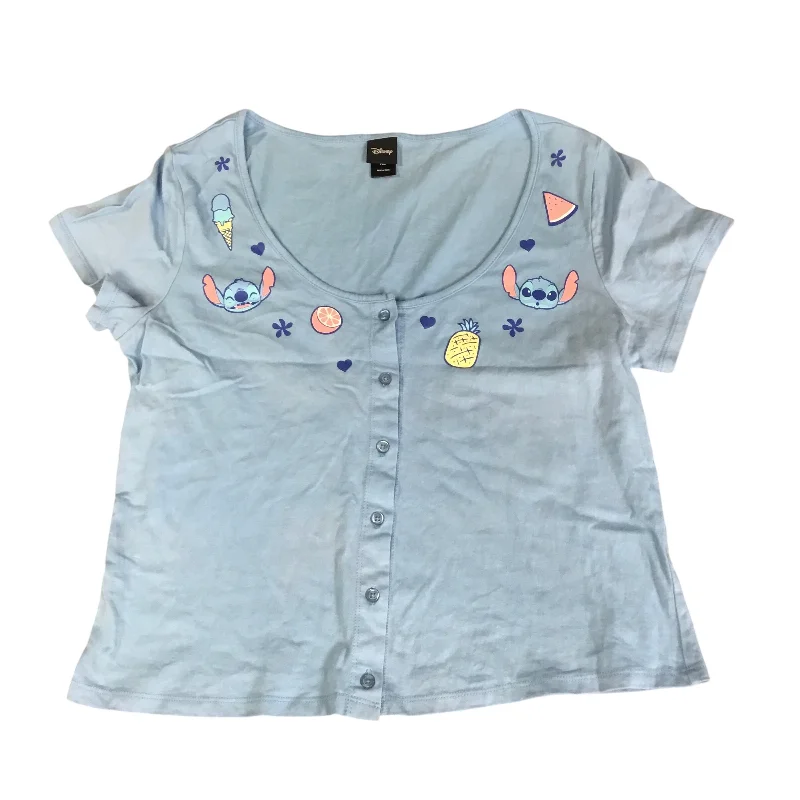 Sale Event Top Short Sleeve By Disney Store In Blue, Size: Xl