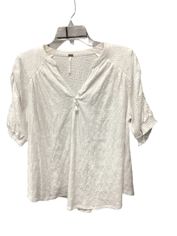 Discount Days Top Short Sleeve By Free People In White, Size: S