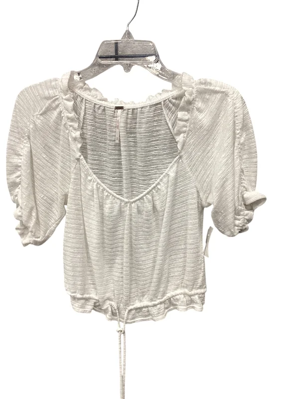Bonus Savings Top Short Sleeve By Free People In White, Size: Xs