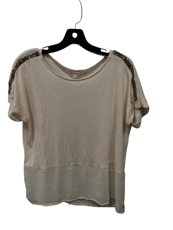 Exclusive Preview Top Short Sleeve By Juicy Couture In Beige, Size: S