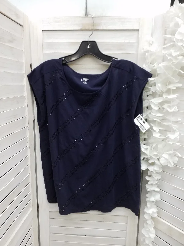 One-DAY Sale Top Short Sleeve By Loft  Size: L