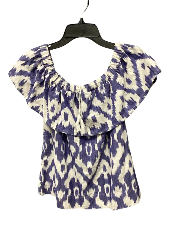 Deal Zone Top Short Sleeve By Madewell In Blue & White, Size: Xs