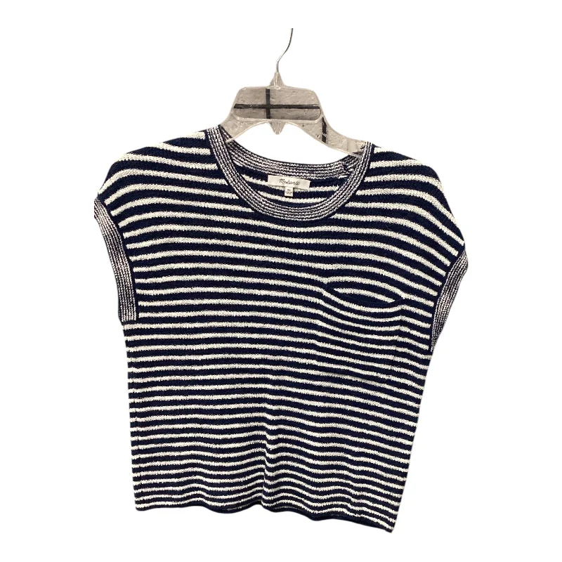 Exclusive Access Top Short Sleeve By Madewell In Striped Pattern, Size: Xs
