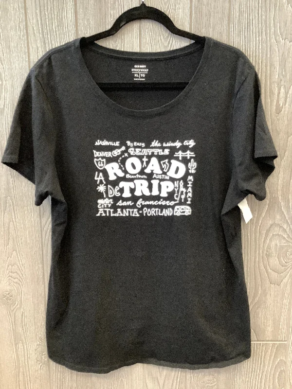 Lowest Prices Top Short Sleeve By Old Navy In Black, Size: Xl