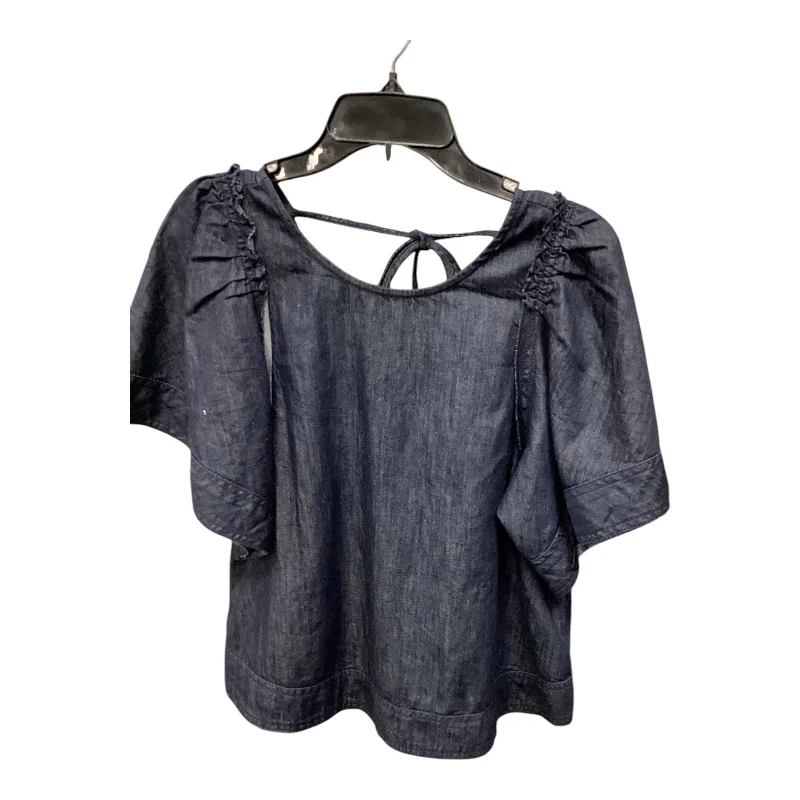 Special Savings Top Short Sleeve By Pilcro In Blue Denim, Size: Xxs