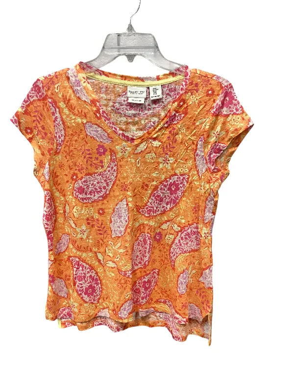 Unmissable Offer Top Short Sleeve By Rachel Roy In Floral Print, Size: M