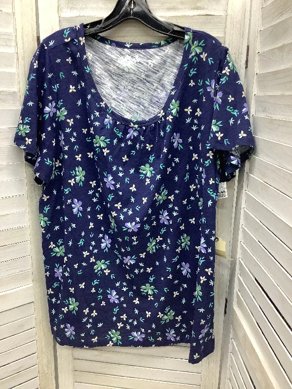 Stock Clearance Top Short Sleeve By St Johns Bay  Size: 1x