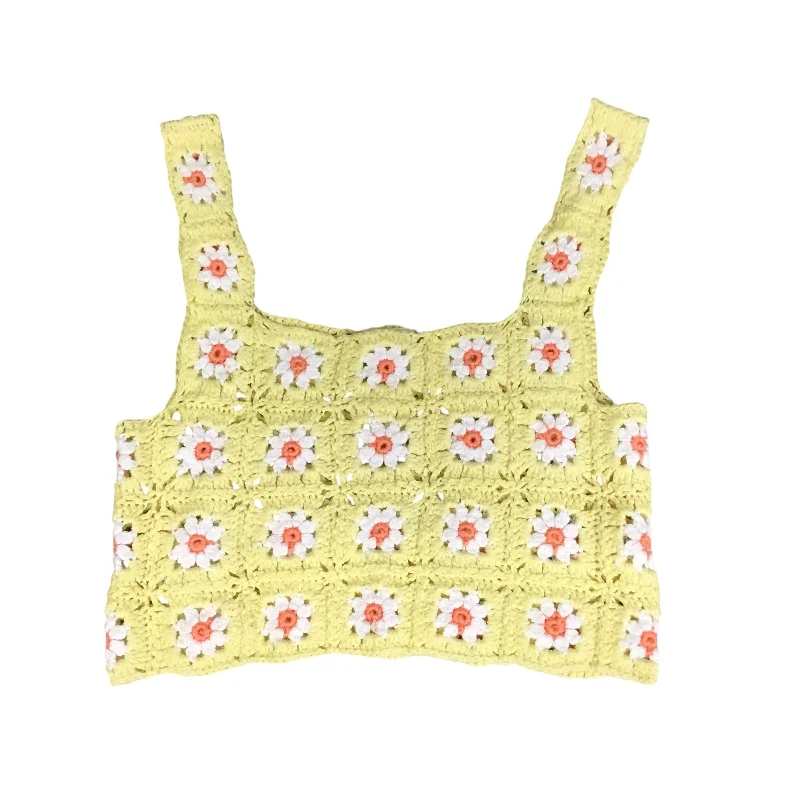 Deal Mania Top Sleeveless By Altard State In Yellow, Size: M