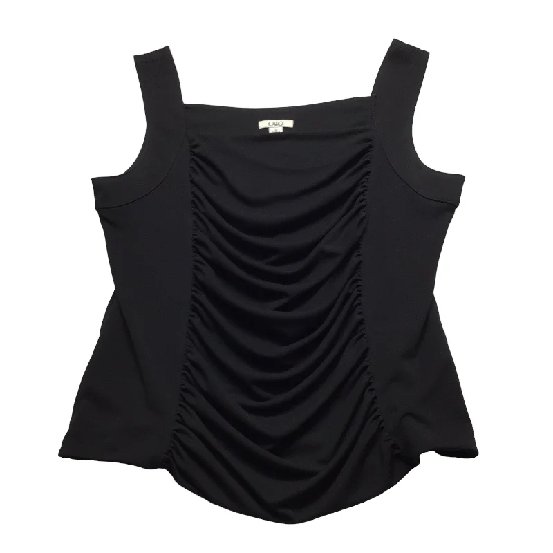 Super Deal Top Sleeveless By Cato In Black, Size: Xl