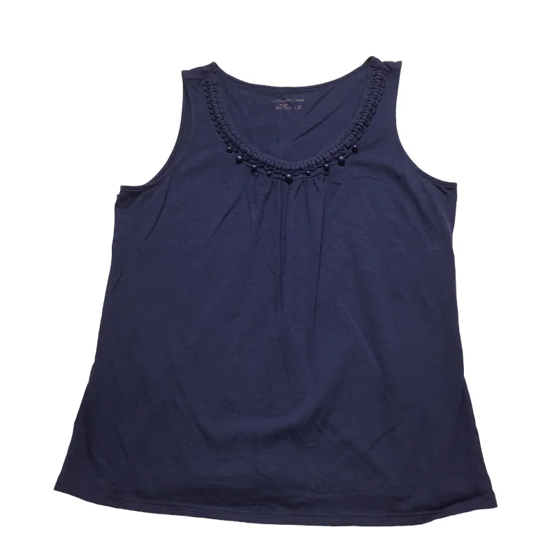 Crazy Deals Top Sleeveless By Coldwater Creek In Blue, Size: M