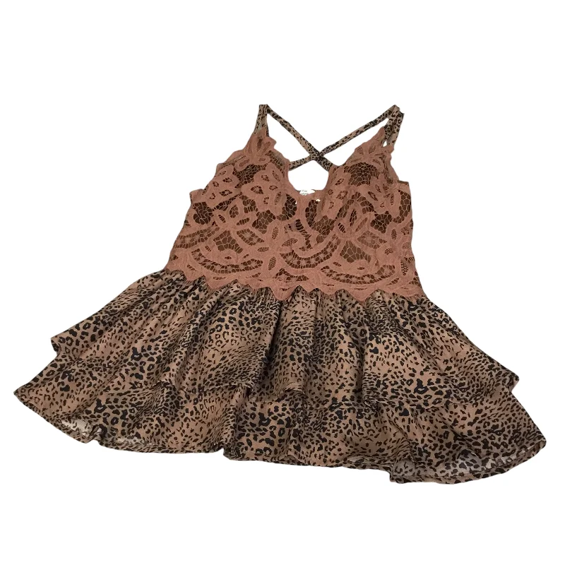 Price Drop Alert Top Sleeveless By Entro In Brown, Size: S