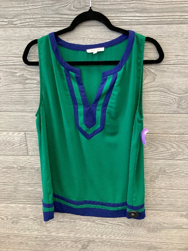 Clearance Items Top Sleeveless By Hawthorn In Green, Size: L